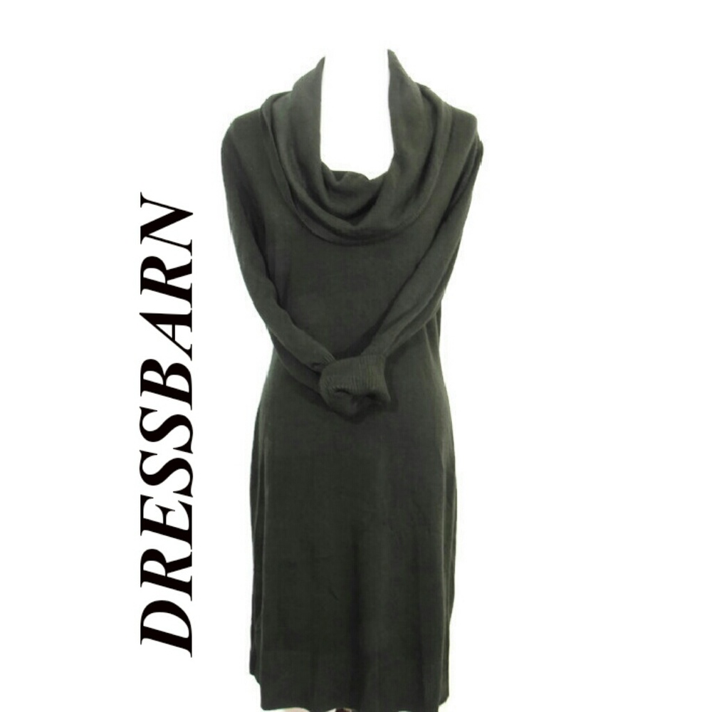 Dressbarn Cowl Neck Longsleeve Sweater Dress XL
